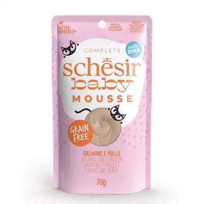 Schesir Baby Mousse 12 x 70 g - Salmón y pollo - Schesir - Comparador de precios