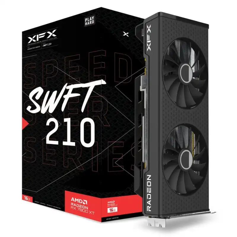 XFX SPEEDSTER SWFT210 AMD Radeon RX 7800 XT Core Gaming 16GB GDDR6