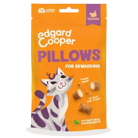 0.06 KG 60 g Edgard & Cooper Bocaditos Pillows Pollo para gatos - Edgard & Cooper - Comparador de precios