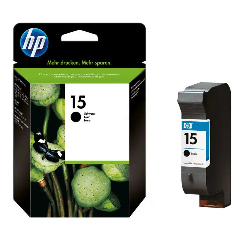 HP 15 Cartucho Tinta Original Negro