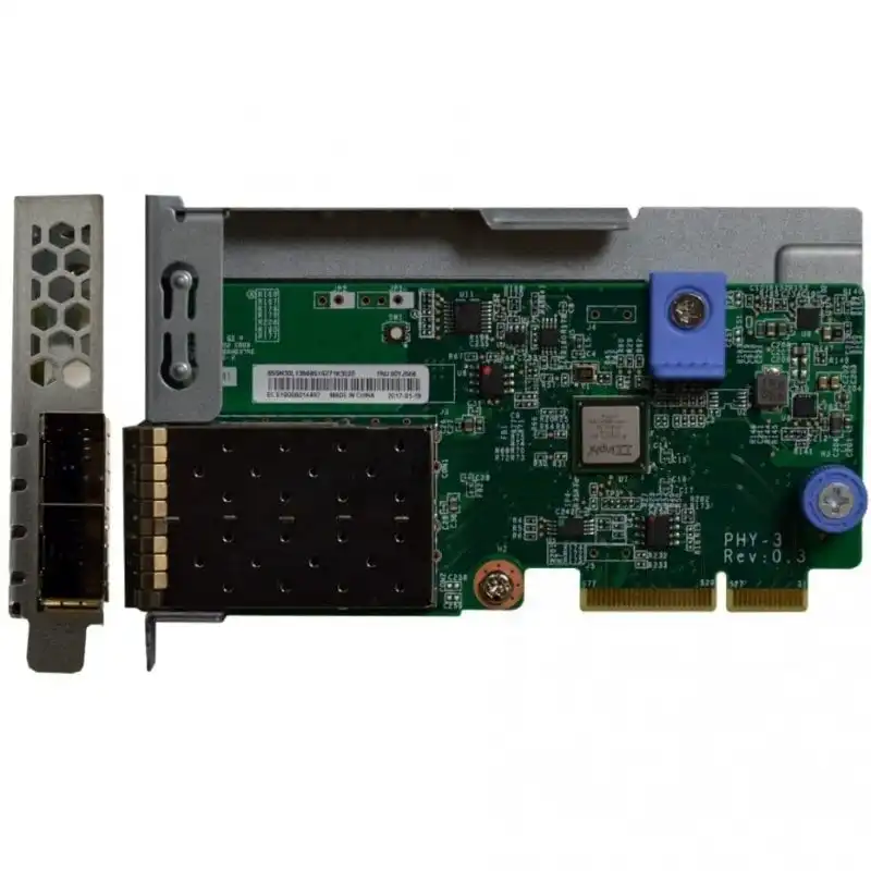 Lenovo 7ZT7A00546 Adaptador y Tarjeta de Red Fibra 10000 Mbit/s Interno Verde Metálico