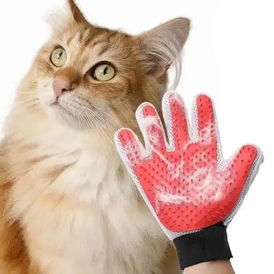 MCBOSON Guantes cuidado mascotas (paquete 2): eficaces gatos, perros - Rojo - Mcboson - Comparador de precios
