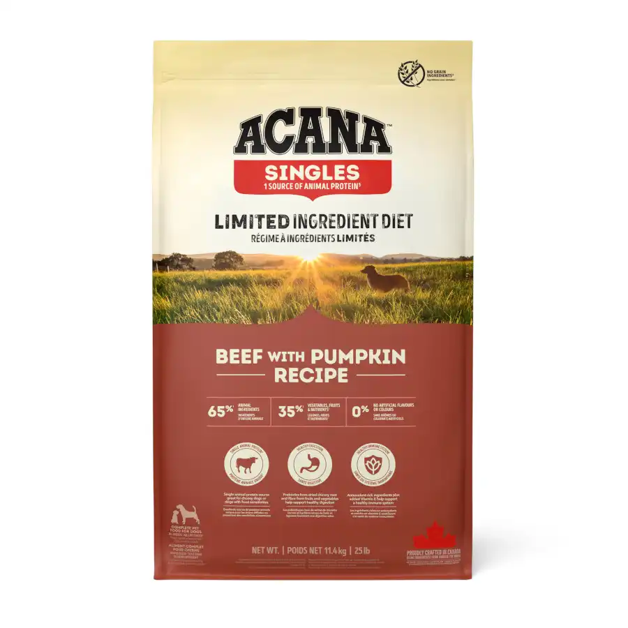 Acana Singles Ternera con Calabaza pienso para perros - 11.4 kg - Acana - Comparador de precios
