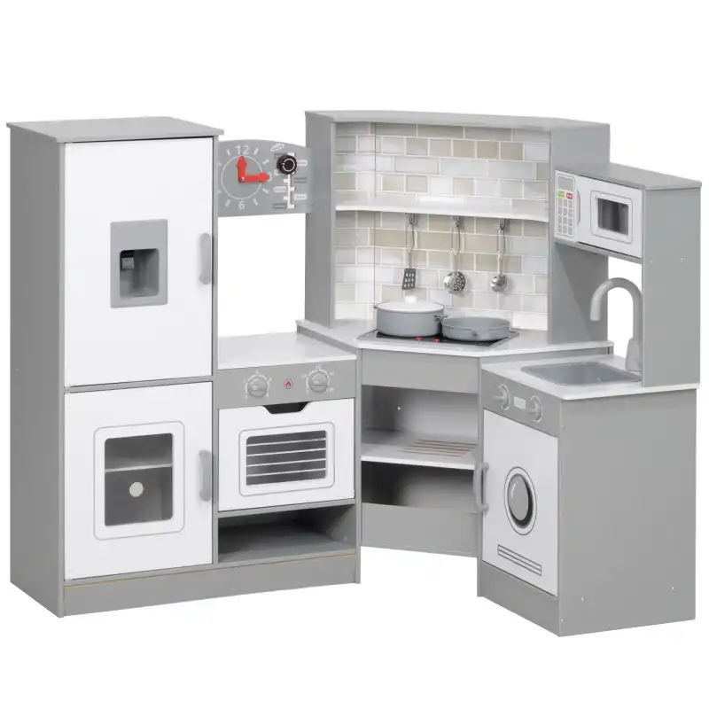 Aiyaplay Cocina de  para Niños +3 Años con Luz y Sonido Gris