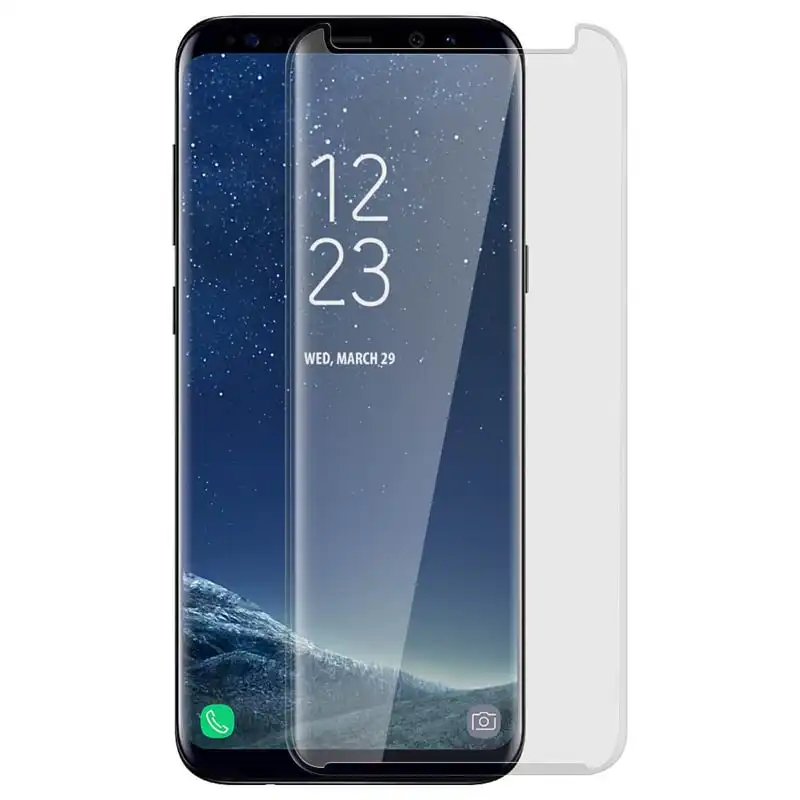 Avizar Protector de Cristal Templado con Bordes Curvos para Samsung Galaxy S8 Plus