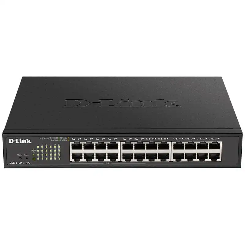 D-Link DGS-1100-24PV2 Switch Smart 12 Puertos Gigabit PoE + 12 Puertos Gigabit