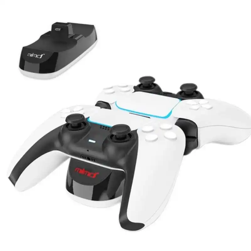 Klack CargkPS5 Cargador Dual para Mandos PS5 Negro