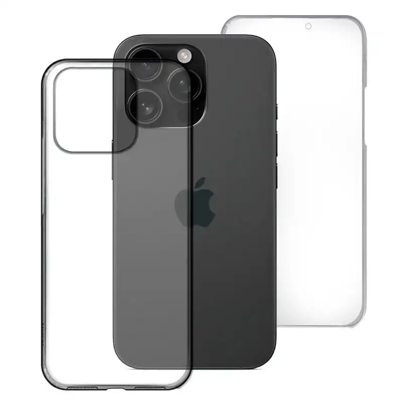 Max Power Digital Funda Doble Cara 360 Grados Silicona Transparente Para Apple Iphone 16 Pro Max