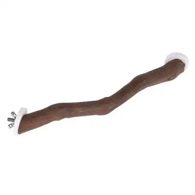 Percha esquinera TIAKI de madera natural para pájaros - S: 30 x 2 cm (L x An) - TIAKI - Comparador de precios