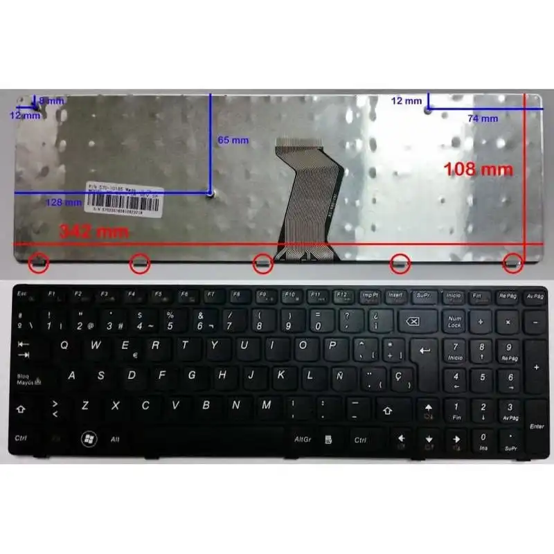 Teclado para Portátil Lenovo B590/B590A/B590G/B570/B570A