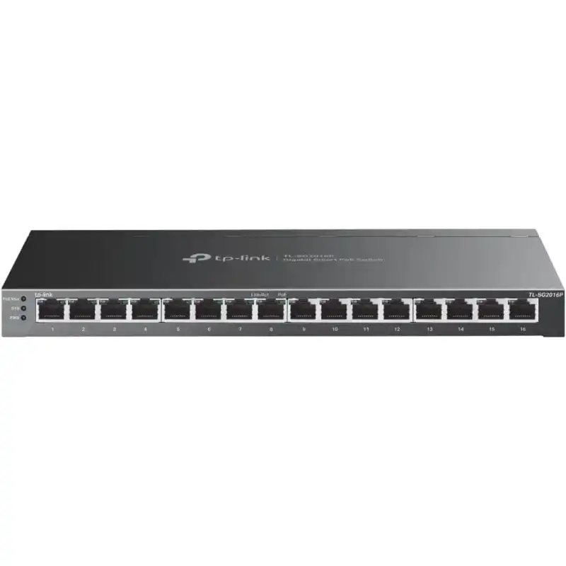 TP-Link TL-SG2016P Switch Smart JetStream L2/L3/L4 16 Puertos Gigabit 8 Puertos Gigabit PoE+
