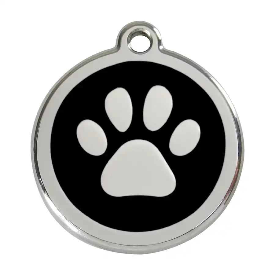 Placa identificativa Huella Negro M - RedDingo - Comparador de precios