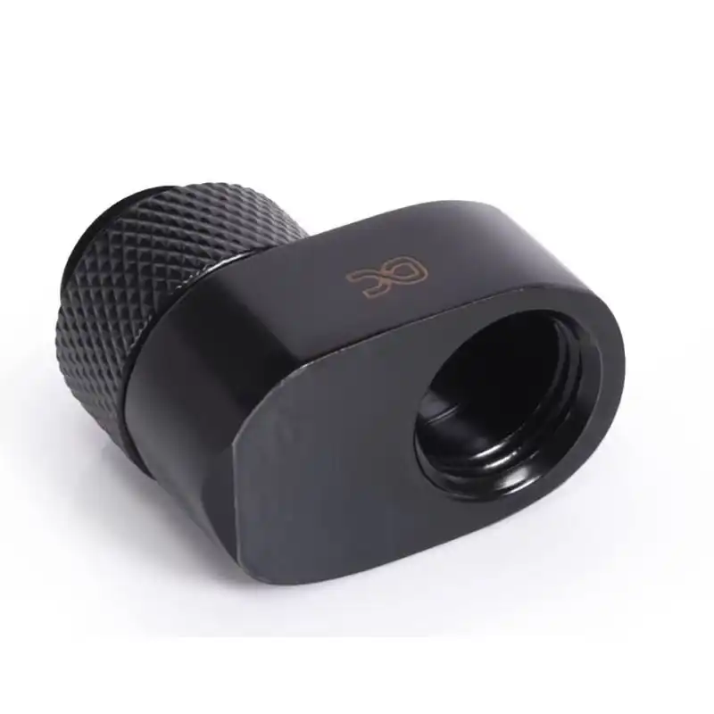 Alphacool Eiszapfen 16mm Hardtube Racor de Compresión Giratorio G1/4 AG a G1/4 IG Negro