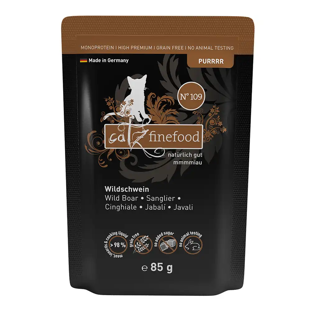 catz finefood Purrrr en sobres 8 x 85 g - Jabalí