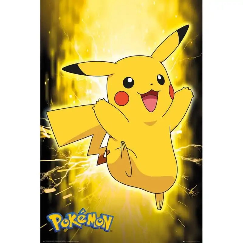 GB Eye Maxi Póster Pokémon Pikachu Neón 91.5x61cm
