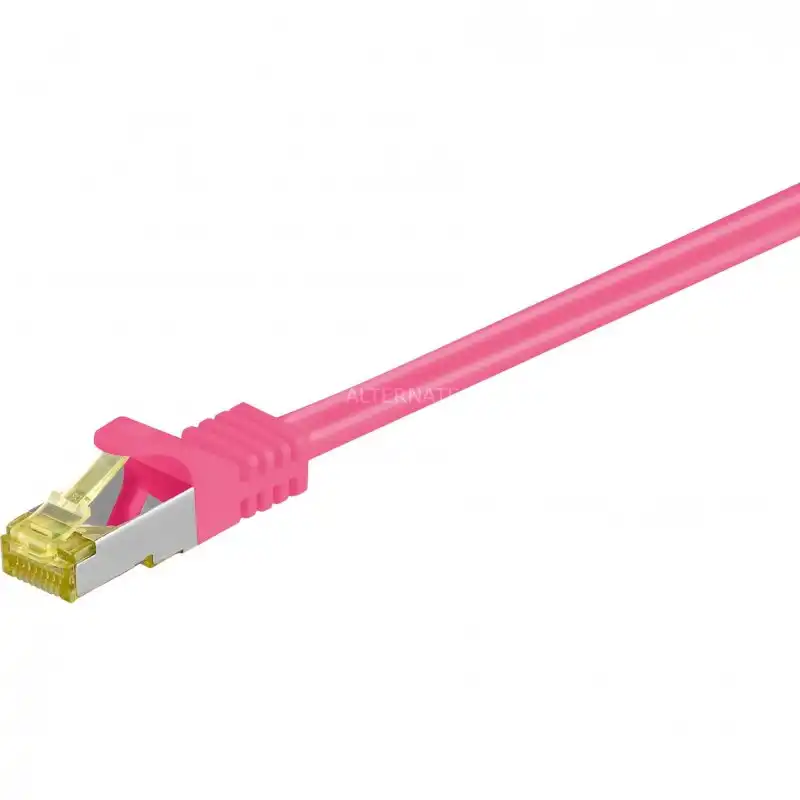 Goobay Cable de Red SFTP CAT7 25cm Magenta