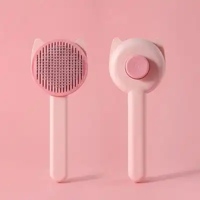 IntiMeg Peine autolimpiante para mascotas - Rosa - IntiMeg - Comparador de precios