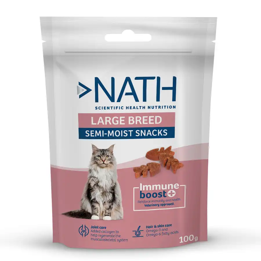 Nath Bocaditos Semihúmedos para gatos de razas grandes