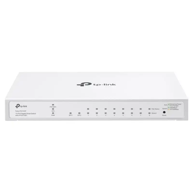 TP-Link Festa FS310GP Smart Switch Gestionable 8 Puertos Gigabit PoE + 2 SFP