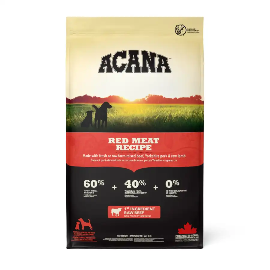 Acana Red Meat pienso para perros - 11.4 kg - Acana - Comparador de precios