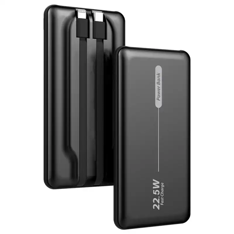 Cool Batería Externa Universal Power Bank 10.000mAh PD 22.5W (2 Cables) Negro