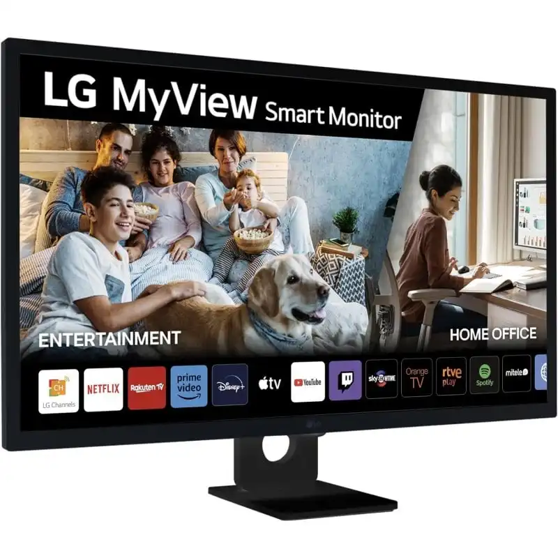 LG 32SR50F-B Smart Monitor 32" IPS Full HD webOS23, Bluetooth, Altavoces y Mando a Distancia Negro