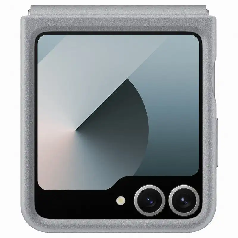 Samsung Flap Eco-Leather Funda de Cuero Vegano Gris para Galaxy Z Flip6