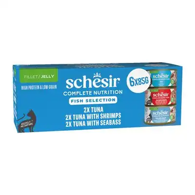 Schesir Complete Nutrition Filete en gelatina 6 x 85 g en latas - Pack mixto (3 variedades) - Schesir - Comparador de precios