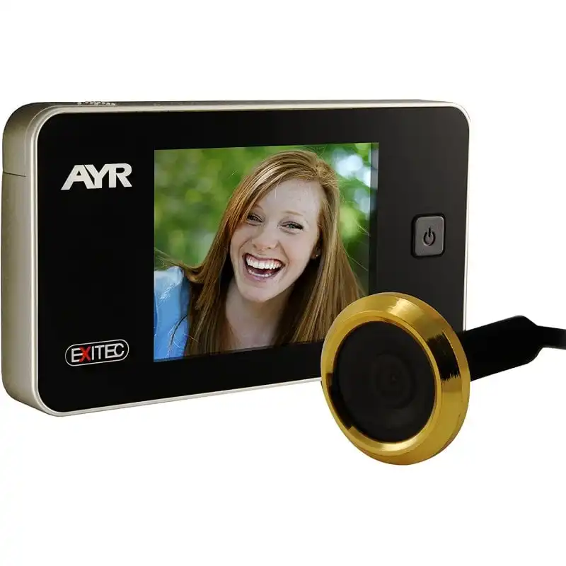 AYR 752-M Mirilla Digital Especial para Puertas Estrechas 24 a 51mm de Grosor Níquel