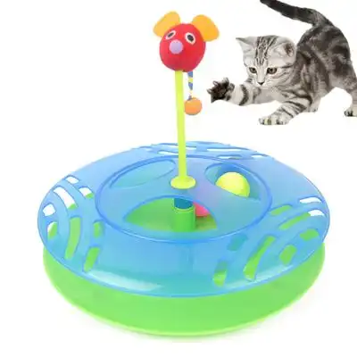 IntiMeg Tablero de actividades para gatos con mecanismo giratorio - Una pieza - IntiMeg - Comparador de precios
