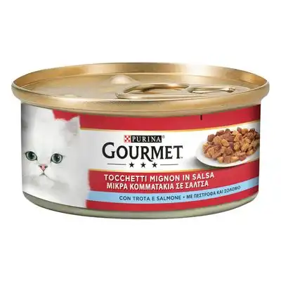 Gourmet comida húmeda 24 x 195 g - Trucha y salmón - Gourmet - Comparador de precios