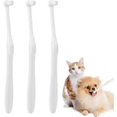 HausPets Juego de 3 cepillos de dientes para perros y gatos - Artículo 1 - HausPets - Comparador de precios