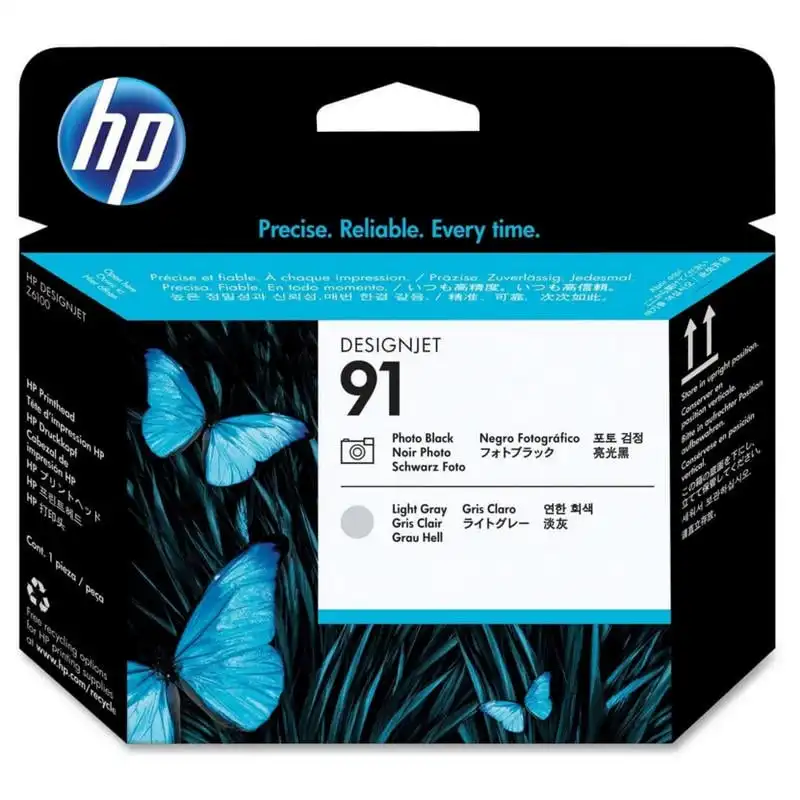 HP Cabezal de Impresión HP 91 Negro Fotográfico y Gris Claro