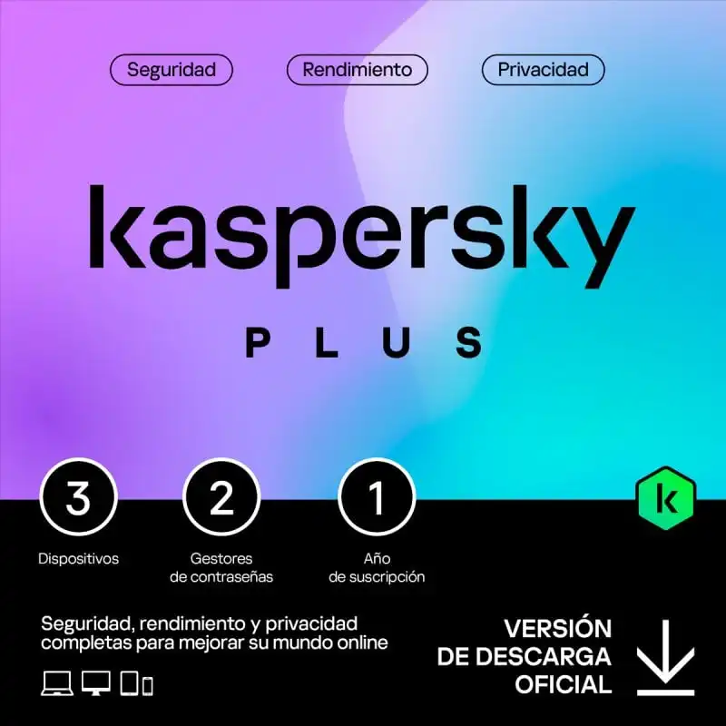 Kaspersky Plus Internet Security 3 Dispositivos Licencia Digital 1 Año