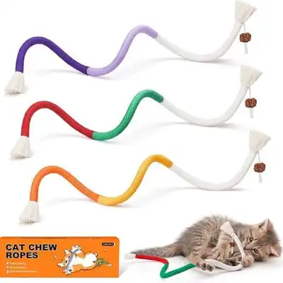 MCBOSON Juego de 3 juguetes recargables con hierba gatera para gatos - Rojo y verde, amarillo y naranja, morado claro y oscuro. - Mcboson - Comparador de precios