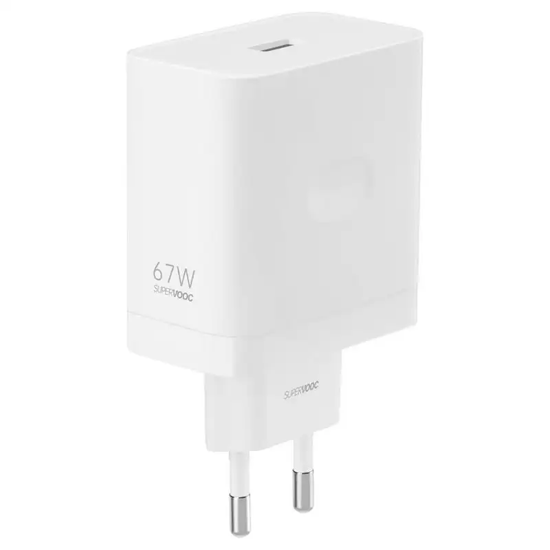 OPPO SUPERVOOC 67W Cargador de Pared USB-A + Cable USB-A a USB-C Blanco