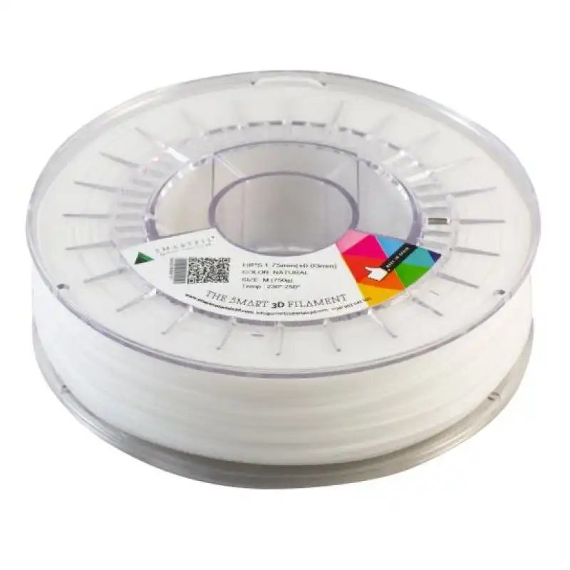 Smartfil HIPS Filamento 3D Alta Resistencia Mecánica 1.75mm 750g Natural