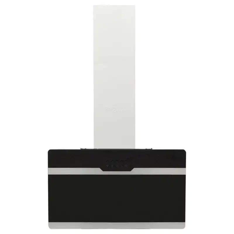 VidaXL Campana Decorativa 60cm C Acero/Cristal Negro