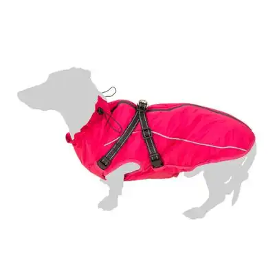 Abrigo TIAKI con arnés Arkon, rosa para perros - aprox. 60 cm de longitud de espalda - TIAKI - Comparador de precios