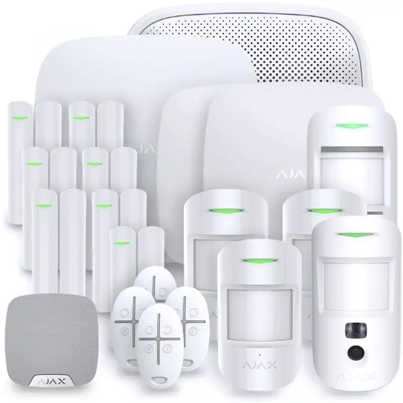 Ajax Hub 2 Plus Alarma Hogar Blanco - Kit 12