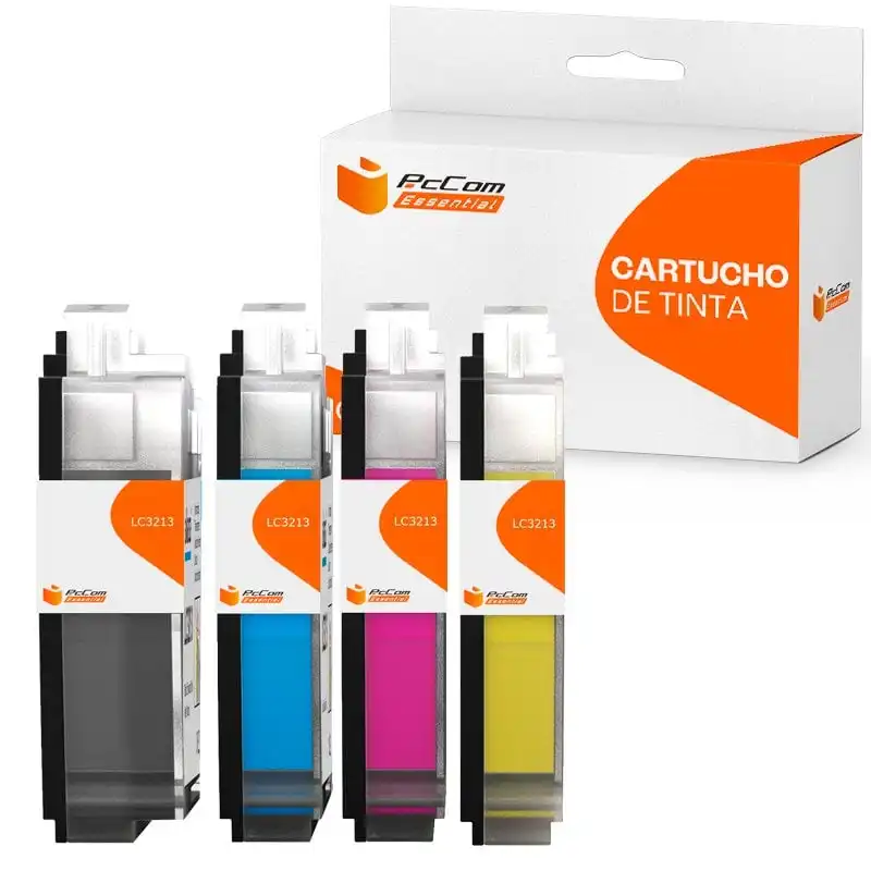 Pccom Essential Cartucho Tinta Compatible Brother LC3213/LC3211 Negro/Cian/Magenta/Amarillo Pack 4