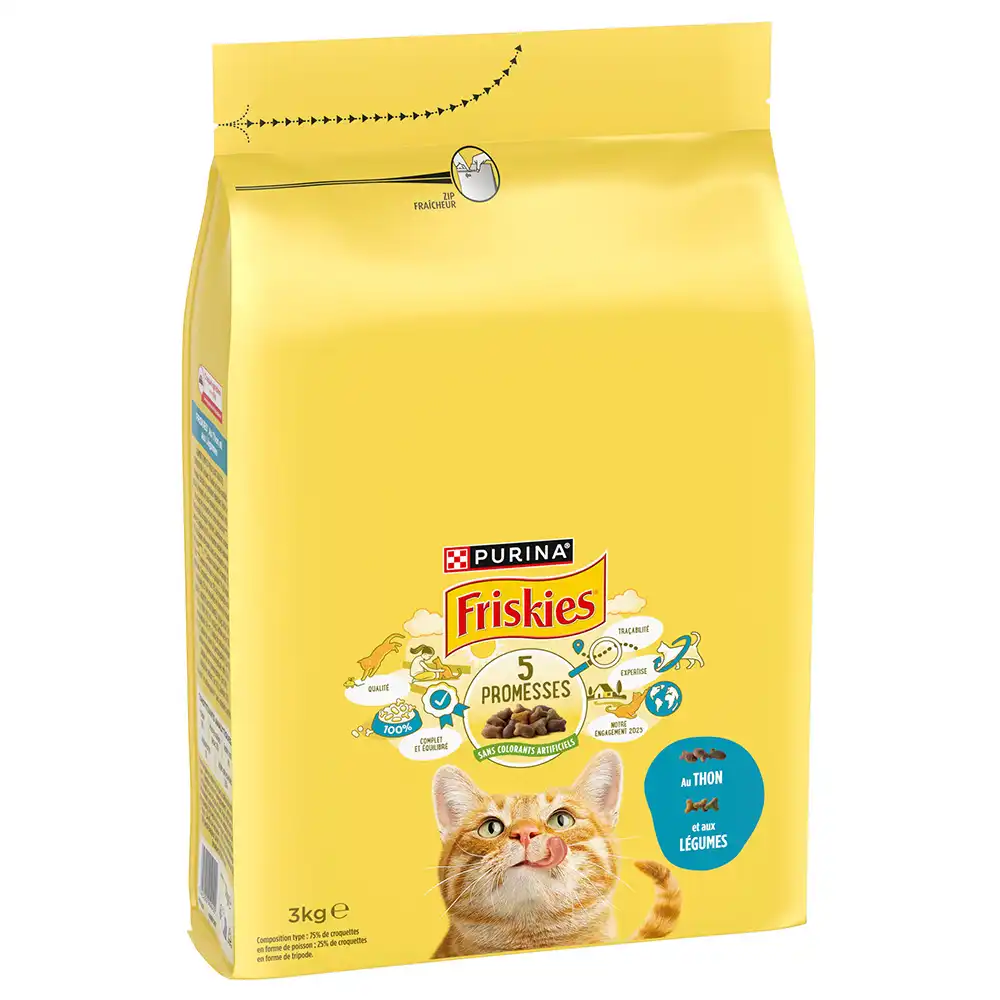 PURINA Friskies Adult Cat con atún y verduras - 3 x 3 kg - Pack Ahorro - Friskies - Comparador de precios