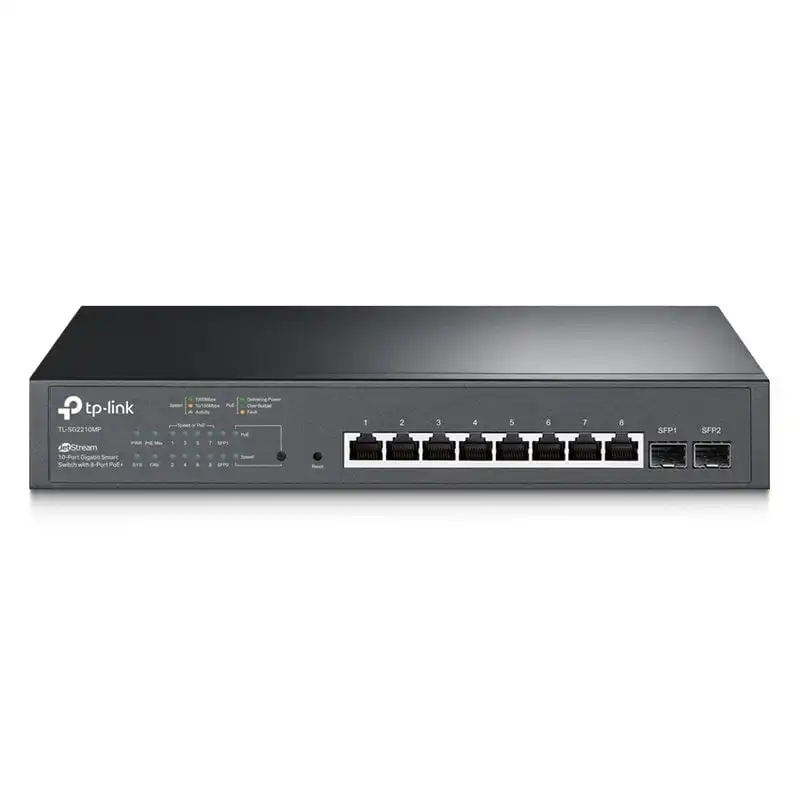 TP-Link TL-SG2210MP Switch Smart Jetstream 10 Puertos RJ45 PoE+ Gigabit + 2 Puertos SFP