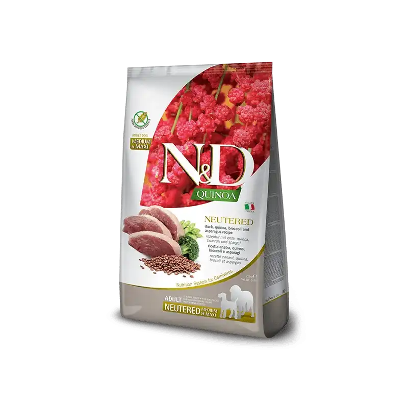 2,5Kg Farmina ND Quinoa Neutered Pienso para perros medianos y grandes de Pato - Farmina - Comparador de precios
