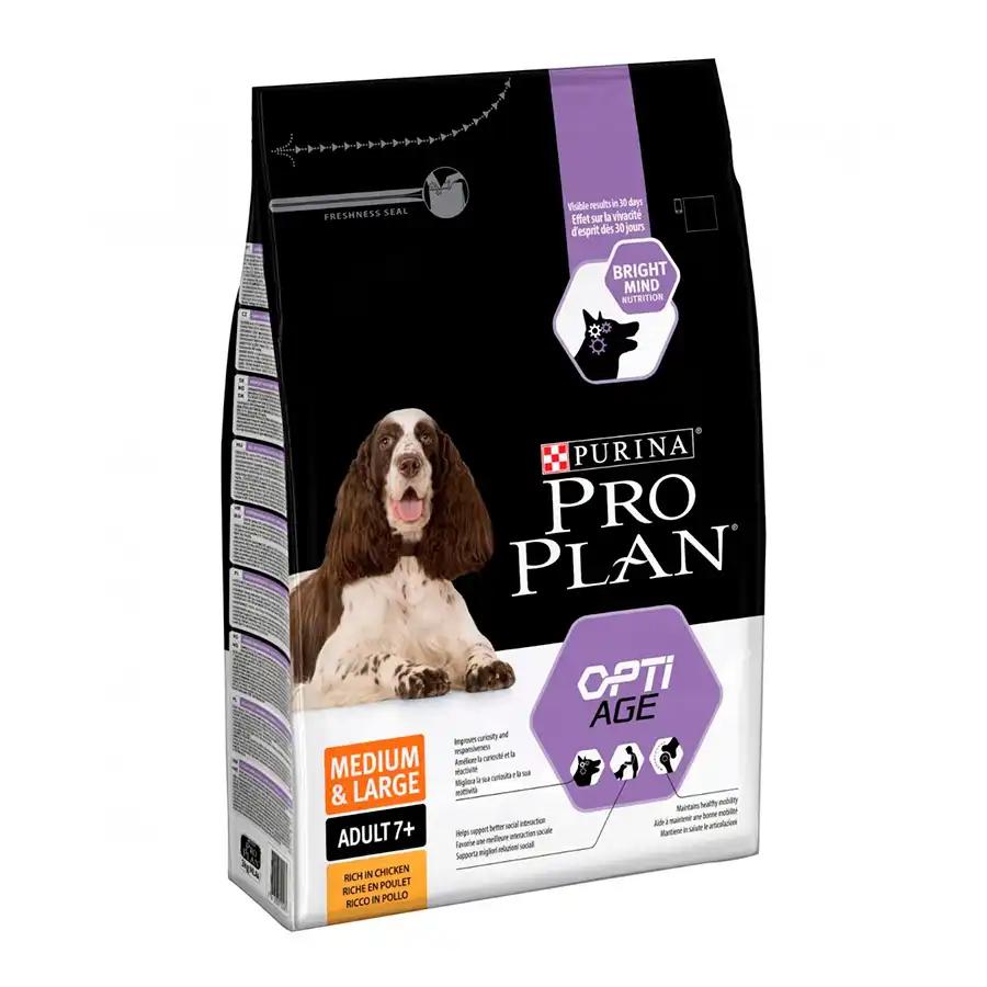 Purina Pro Plan Adult 7+ OptiAge Medium & Large 3 Kg.