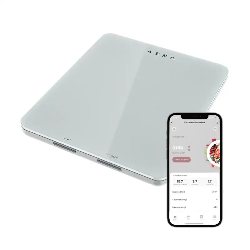 AENO KS1S Báscula de Cocina Inteligente Blanca