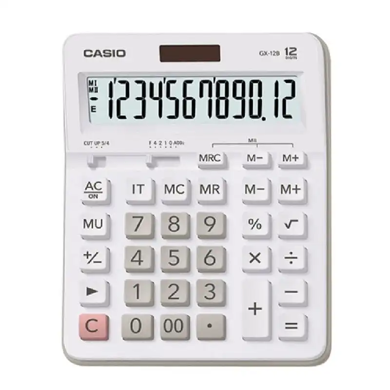 Calculadora Casio Gx-12b-w-ec/ Blanca