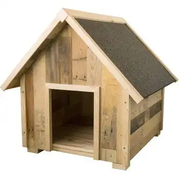 Caseta Para Perros En Madera Reciclada 71x86x85 Cm
