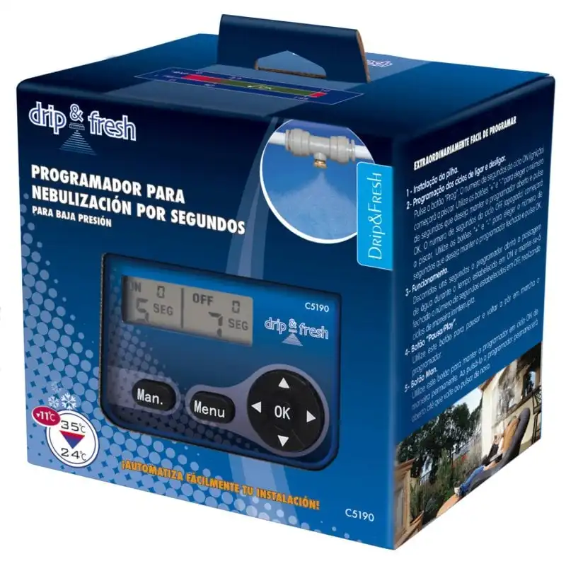Drip&Fresh Programador LCD para Nebulización por Segundos
