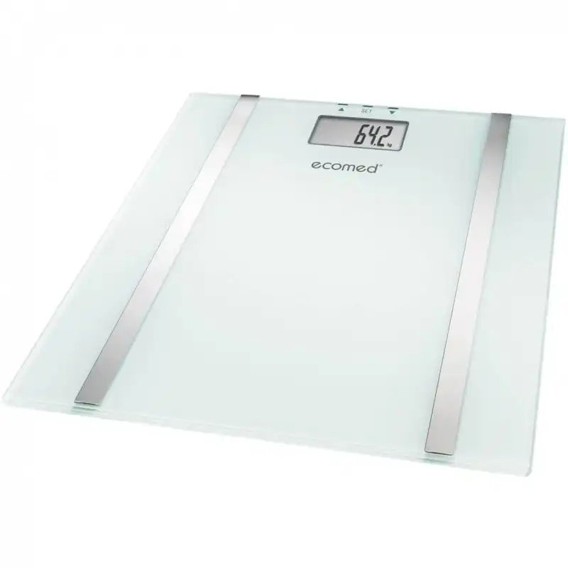 Ecomed BS-70E Báscula con Análisis de Grasa Corporal Blanca
